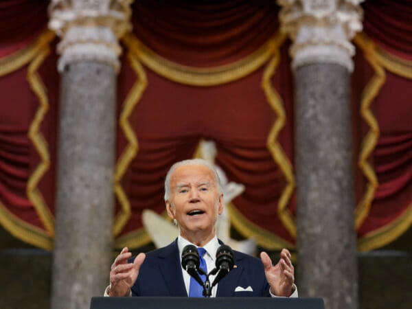 Biden condemns Trumps 'web of lies' as they pose threat to US democracy