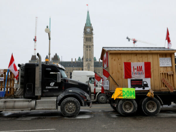 Canada's PM Trudeau unfazed by truckers' COVID protest
