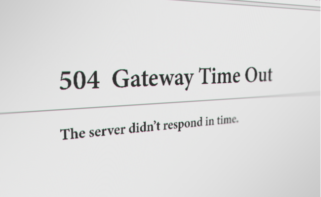 This is a 504 Gateway Timeout Error.