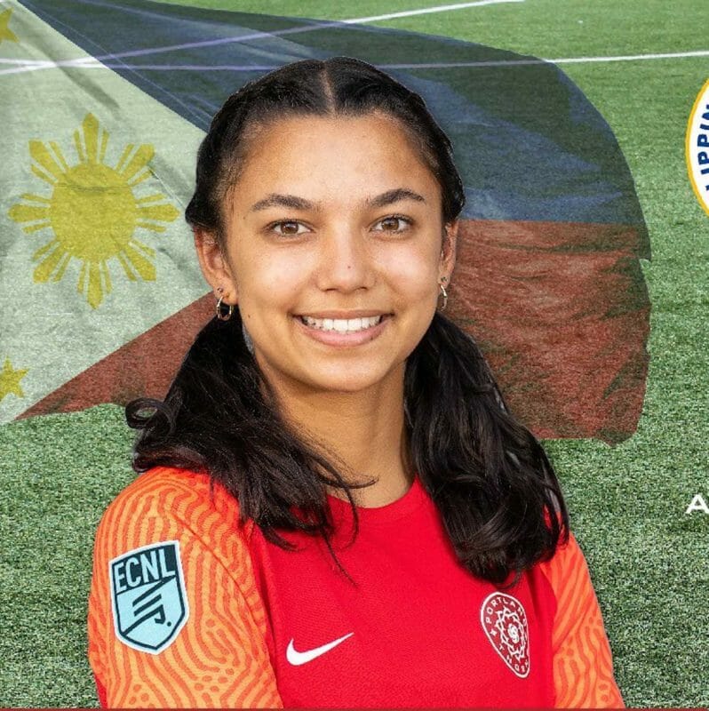 Malea Cesar, a Fil-Am hight school senior, is playing with the Malditas, the Philippine National Women's Soccer Team. FACEBOOK