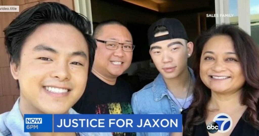 Jim Sales and Angie Aquino-Sales adopted Jaxon (left) and his older brother from Korea when they were babies. SCREENSHOT