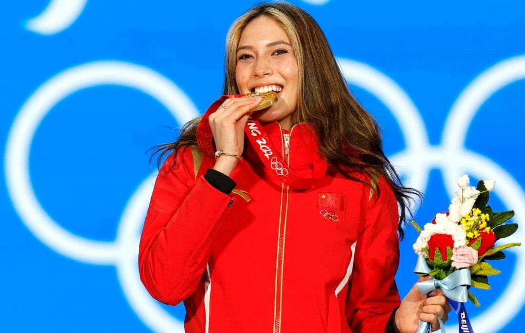 Did Winter Olympics gold medalist Eileen Gu add to the model minority myth? Well, she is a model. REUTERS