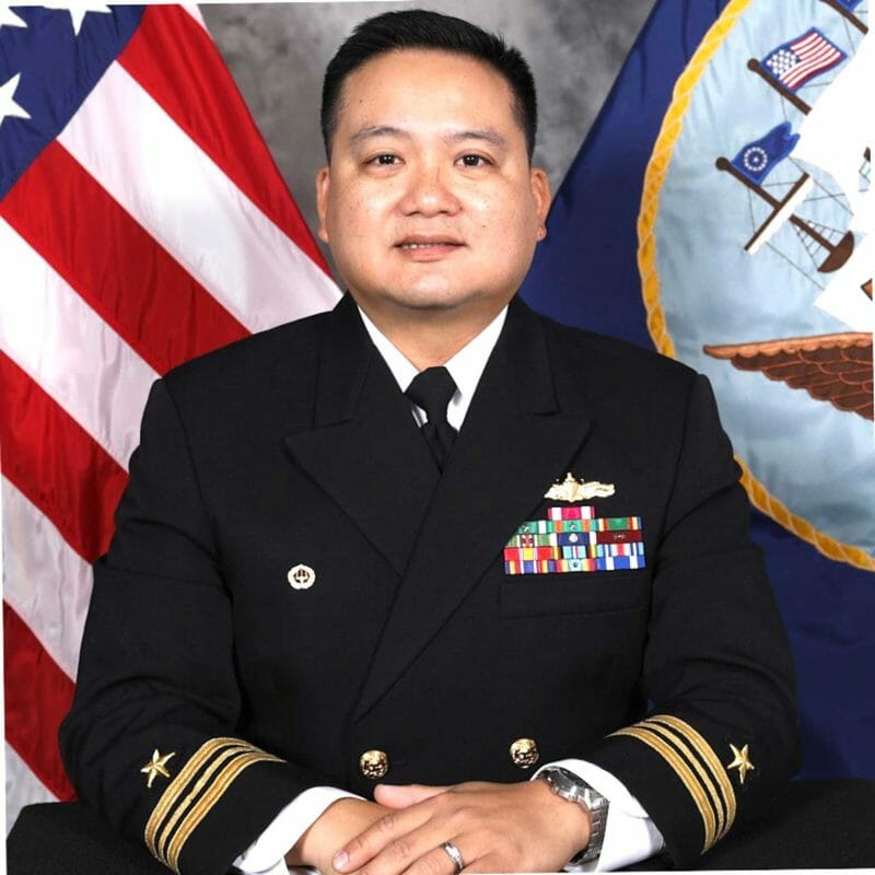  Lt. Cmdr. Aldern Argante enlisted in the Navy in June 1996 as a Gas Turbine Systems Technician Electrical (GSE).