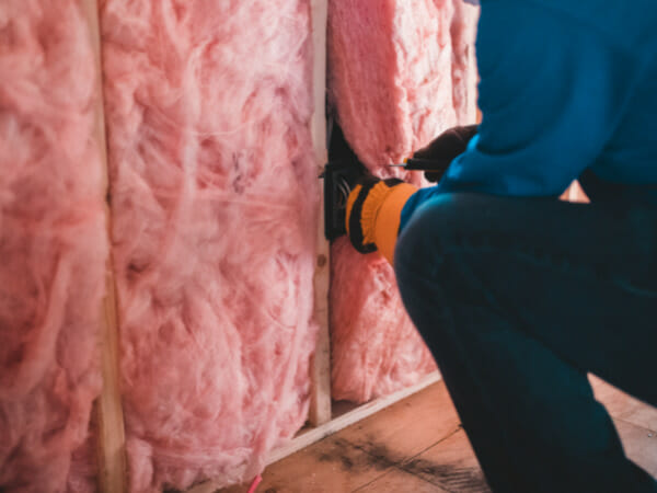 This is foam insulation for a room.