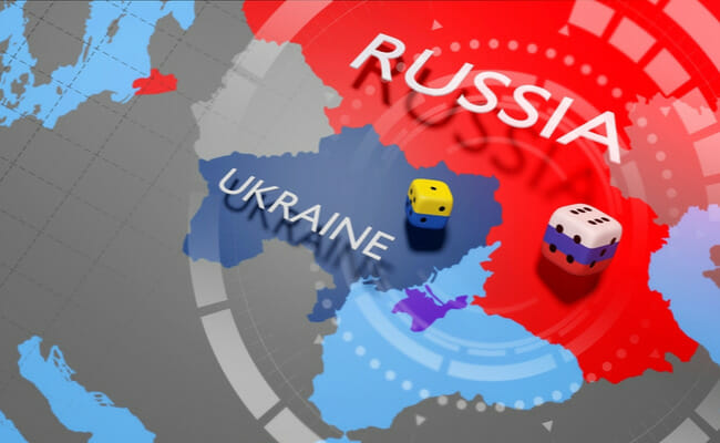 This represents the ongoing Ukraine-Russia conflict.
