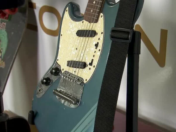 Kurt Cobain's guitar in 'Smells Like Teen Spirit' video will be up for auction