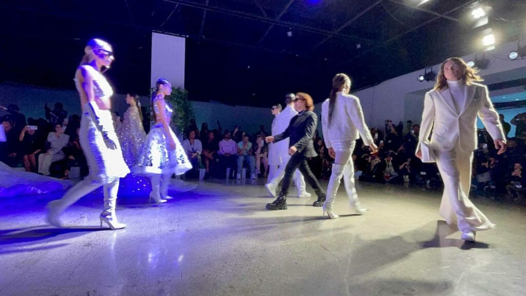  Michael Cinco joins models for his show finale. CONTRIBUTED 