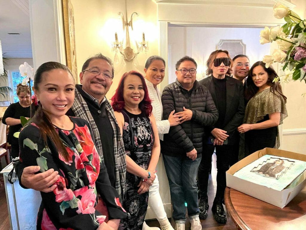 Held at the Hollywood home of Emmy Award winning producer Lisa Lew, a private dinner was hosted by Ruben and Janet Nepales to honor Michael Cinco and U.S.-based Filipino talents who gathered in L.A. to catch the fashion show. CONTRIBUTED
