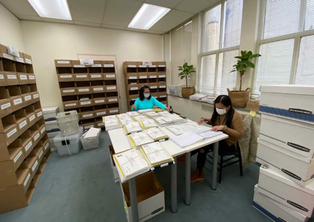 The Special Ballot Reception and Custody Group (SBRCG) at the San Francisco Philippine Consulate receives ballots that were either mailed in or dropped off at the Consulate. CONTRIBUTED