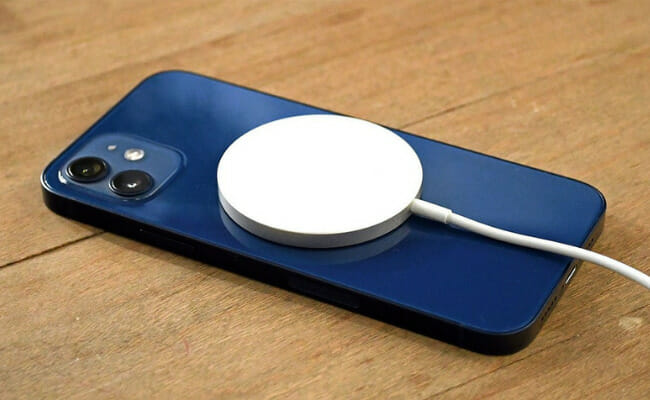 This is an iPhone charging.