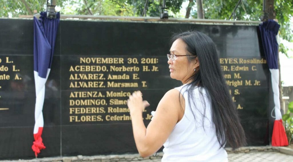 and friend Gene Viernes, Fil-Am trade unionists, are inscribed. CONTRIBUTED