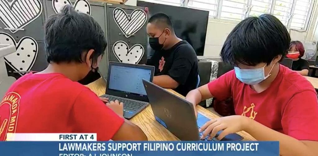 Students from public and private schools developed the lesson plans to address a lack of Filipino content in the curriculum.