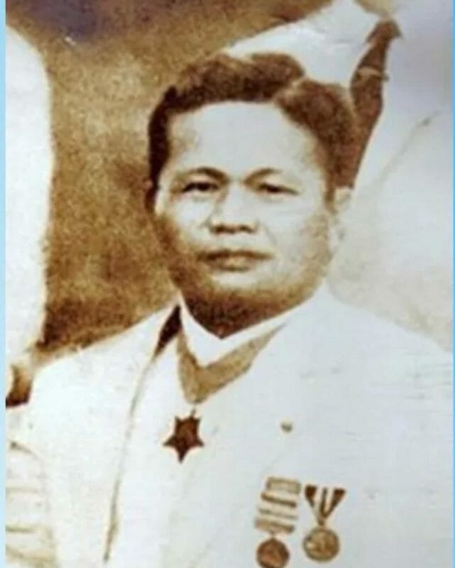 Telesforo Trinidad, a Filipino sailor, rescued two crew members when their ship caught fire more than a century ago. FACEBOOK
