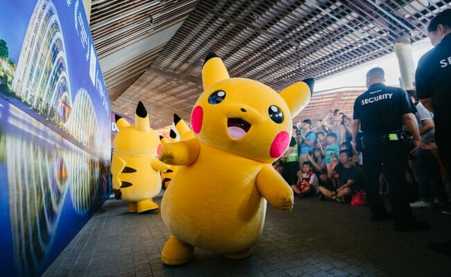 This is a Pikachu mascot.