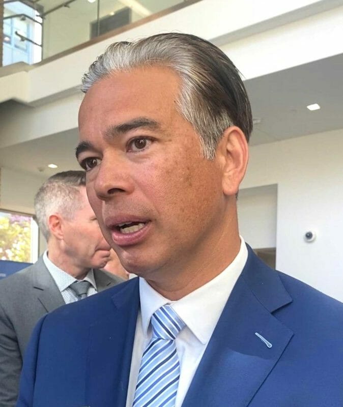 California Attorney General Rob Bonta will face either Nathan Hochman (who has 18.5%) or Eric Early (currently with 16.9%) in November as the Republican candidate for state attorney general. INQUIRER/Jun Nucum