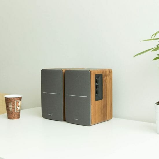 Edifier R1280T Powered Bookshelf Speakers - 2.0 Stereo Active Near Field Monitors - Studio Monitor Speaker - Wooden Enclosure - 42 Watts RMS