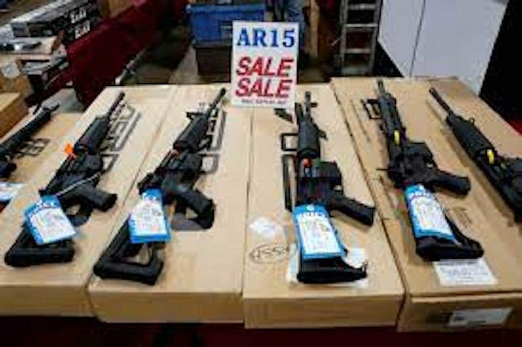 Assault rifles on sale. REUTERS