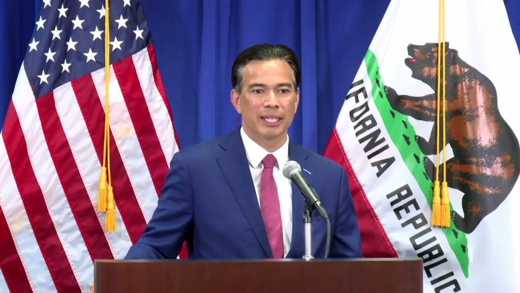 Rob Bonta, attorney general appointed by Gov. Gavin Newsom in March of 2021, easily won his California primary race with 54.8 percent of the vote and will face Republican Nathan Hochman.