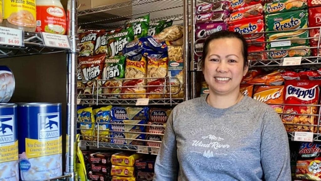Ruby Lubigan now owns bustling a grocery store called Sari Sari Retail. She received the Emerging Business Growth award last month from the West Prince Chamber of Commerce. (Thinh Nguyen/CBCA)