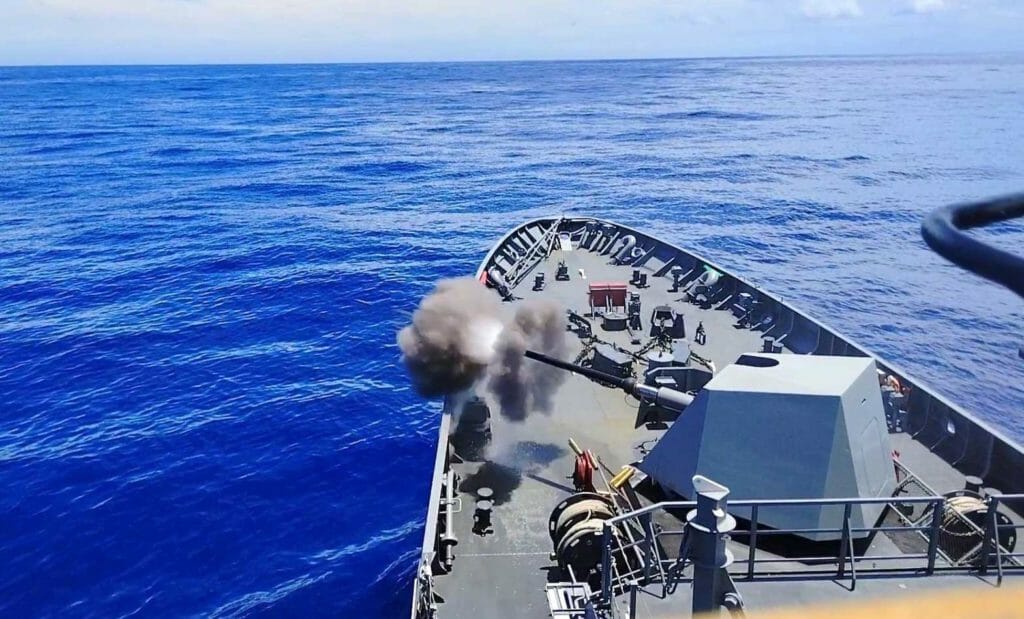 Philippine Navy frigate BRP Antonio Luna (FF 151) tests its main guns and other batteries in a series of live firing events during the at-sea phase of the Rim of the Pacific (RIMPAC) 2022, July 12 - 16. USN