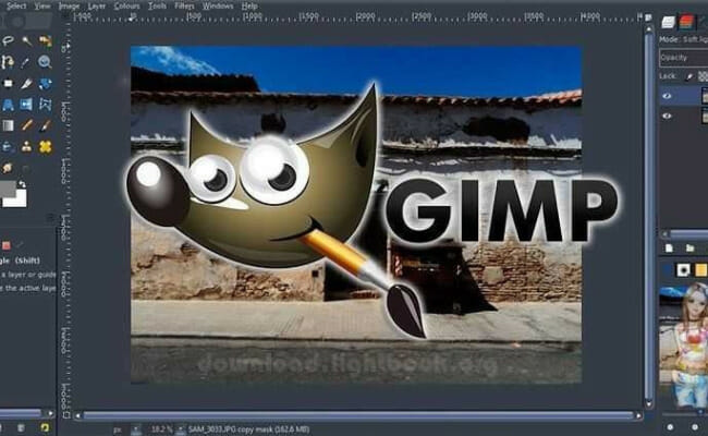 This is the GIMP logo. 