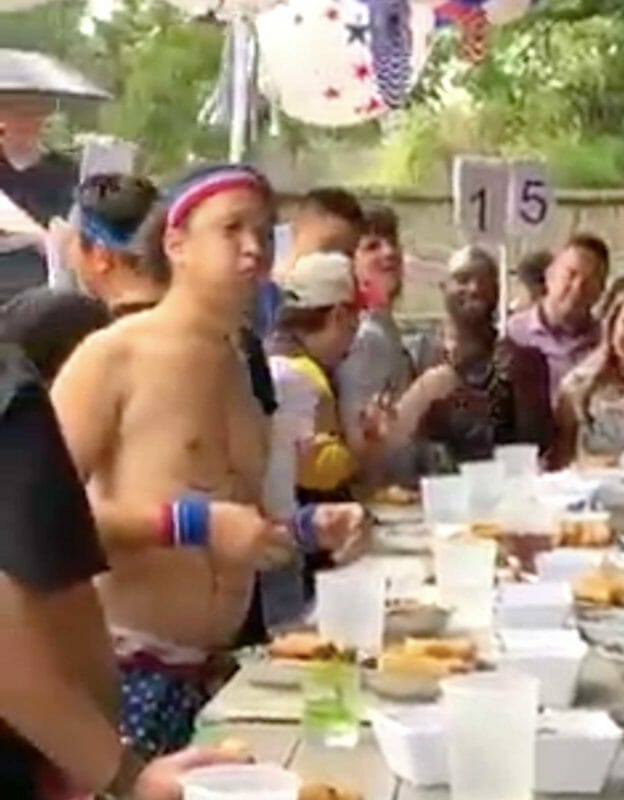 Seven contestants from different Houston small businesses competed last July 4th at Be More Pacific: Filipino Kitchen & Bar’s chow-down. SCREENGRAB