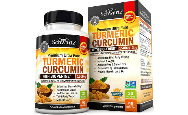 Turmeric Curcumin with BioPerine 1500mg - Natural Joint & Healthy Inflammatory Support with 95% Standardized Curcuminoids for Potency & Absorption