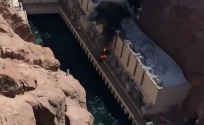Hoover Dam transformer exploded without interruption to power grid