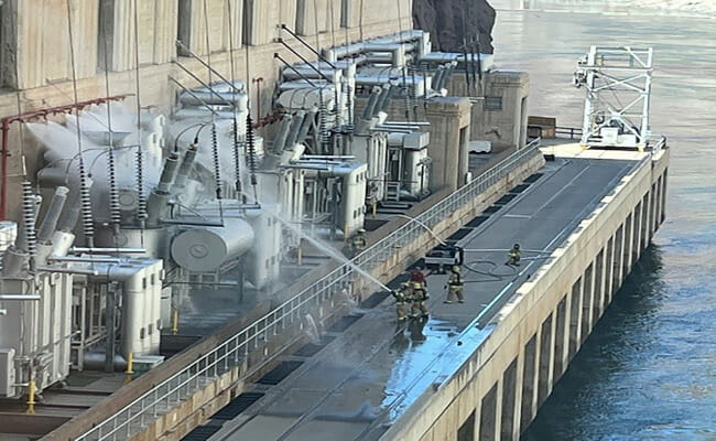 Hoover Dam transformer exploded without interruption to power grid
