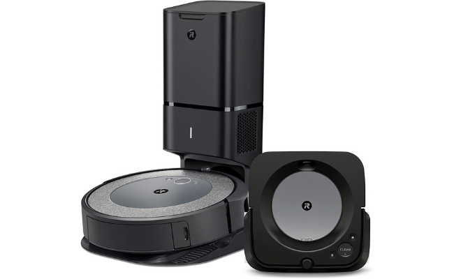  iRobot Roomba i3+ EVO (3550) Robot Vacuum and Braava Jet m6 (6113) Robot Mop Bundle - Wi-Fi Connected, Smart Mapping, Works with Alexa, Precision Jet Spray