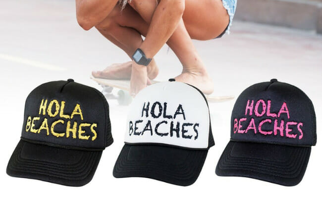 "HOLA BEACHES" Foam Trucker Hat  