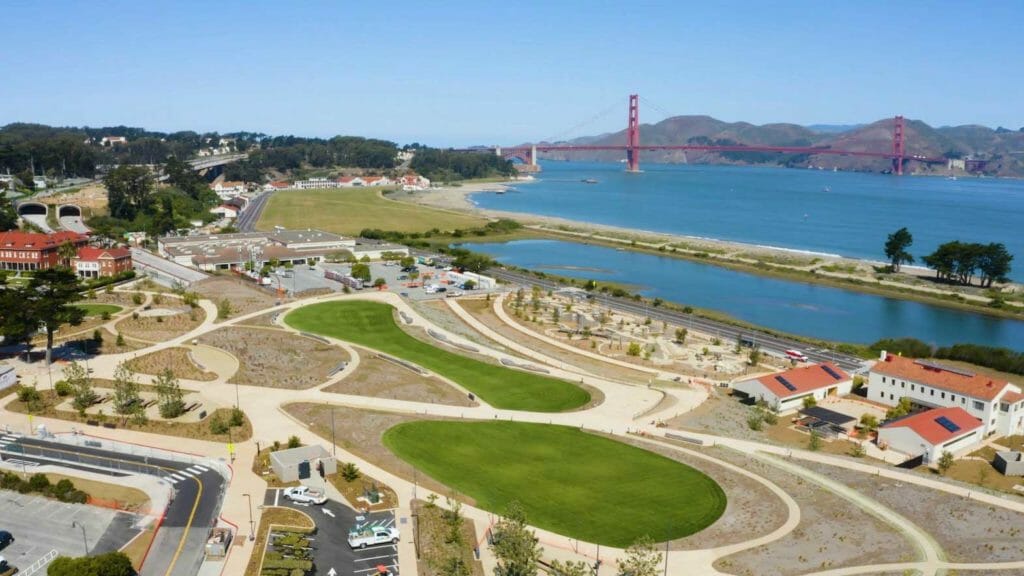 Overview of the newly-opened Presidio Tunnel Tops. CONTRIBUTED