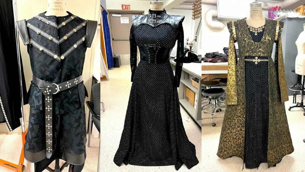 Some of Filipino American costume designer Raven Ong’s works for DeCruit Company’s triptych of Shakespeare plays. CONTRIBUTED   