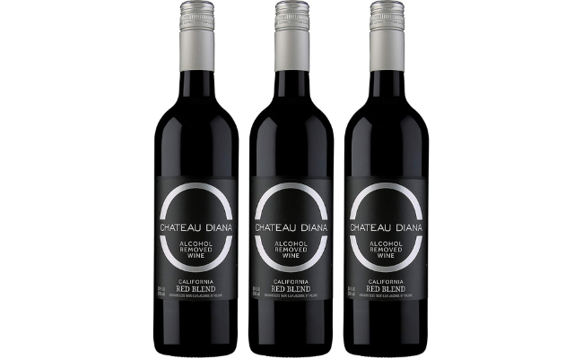 Chateau Diana Zero 3 Bottle Pack - Alcohol Removed California Red Wine Blend (Red Blend 3 Pack)