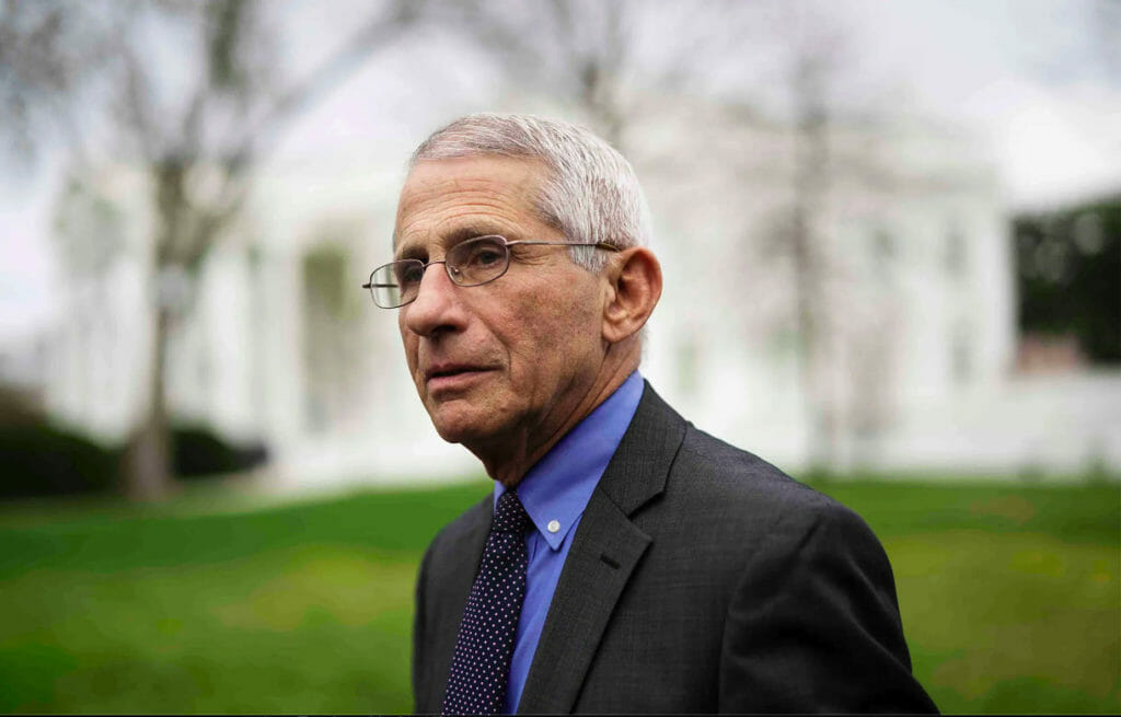 Dr. Anthony Fauci pictured in 2020