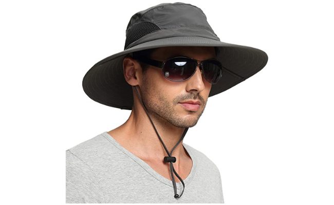 EINSKEY Sun Hat for Men/Women, Waterproof Wide Birm Bucket Hat UV Protection Boonie Hat for Fishing Hiking Garden Beach