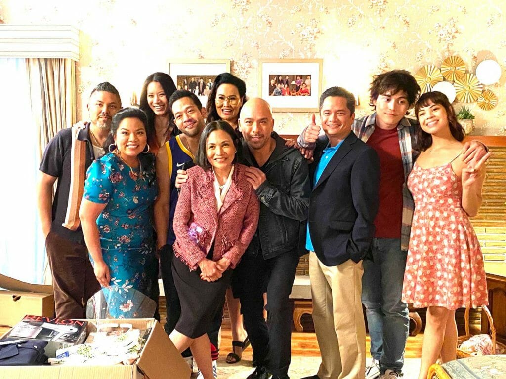 "Easter Sunday's" enthusiastic cast with comedian Jo Koy. UNIVERSAL