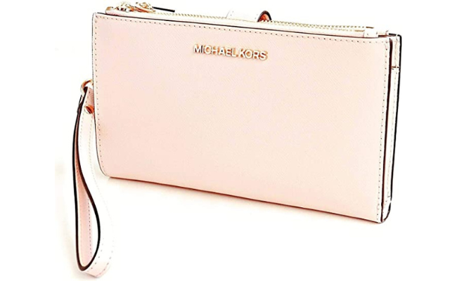 Michael Kors Women's Jet Set Travel Double Zip Wristlet