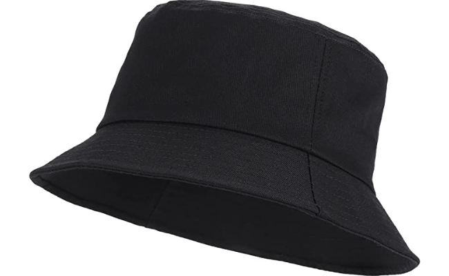 Umeepar Unisex 100% Cotton Packable Bucket Hat Sun Hat Plain Colors for Men Women