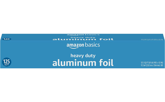 Amazon Basics Heavy Duty Aluminum Foil, 125 Square Foot Roll, 1-Pack