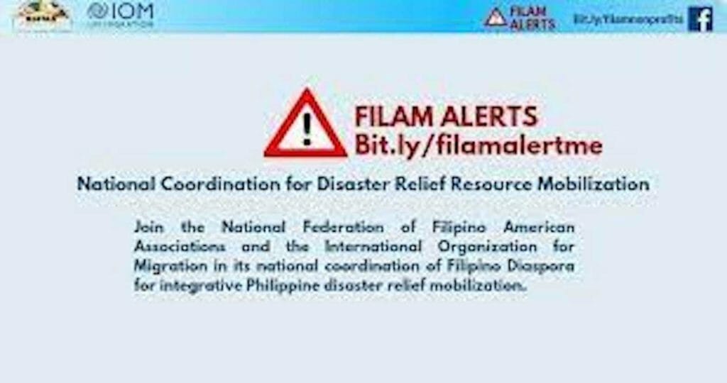 FilAm Alerts, a program to streamline and efficiently coordinate resources and relief programs for the benefit of the Philippines, was unveiled at the annual Humanitarian Networks and Partnerships Week (HNPW) in Geneva, Switzerland.