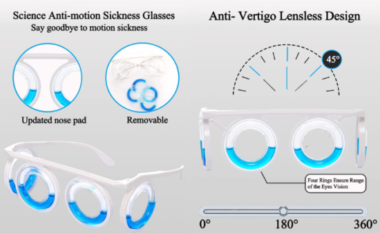 LSYEE Anti-Motion Sickness Glasses