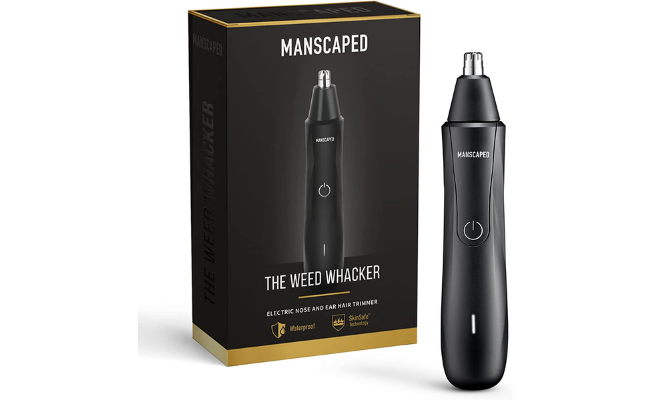 MANSCAPED™ The Weed Whacker™ Nose and Ear Hair Trimmer – 9,000 RPM Precision Tool with Rechargeable Battery, Wet/Dry, Easy to Clean, Hypoallergenic