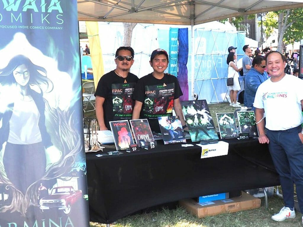 DIWATA Komiks displays its new line of indie comic books based on Philippine myths and immigrant stories at the Festival of Philippine Arts and Culture (FPAC). INQUIRER/Florante Ibanez