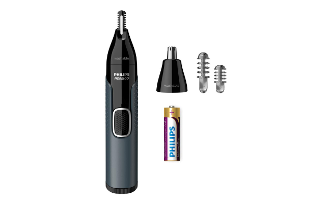 Philips Norelco Nose Trimmer 3000, For Nose, Ears and Eyebrows, Black, NT3600/42