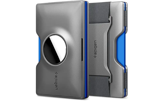 Spigen Wallet S Compatible with Airtag Wallet Card Holder Case Cover RFID Blocking Wallet Slim Minimalist Credit Card Holder for Men and Women - Parent