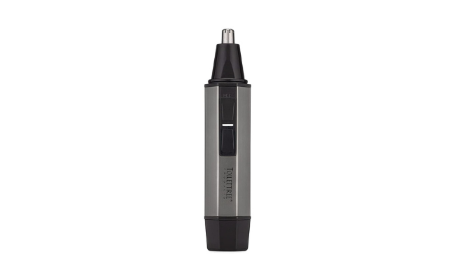 ToiletTree Products Water Resistant Stainless Steel Nose and Ear Hair Trimmer with LED Light