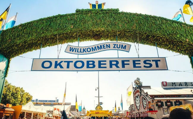This is the entrance to Oktoberfest.
