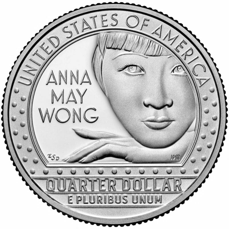 An undated proof image shows the likeness of Asian American actress Anna May Wong, to be cast on the fifth 25-cent coin in the American Women Quarters (AWQ) Program to be issued by the U.S. Mint. United States Mint/Handout via REUTERS./File Photo