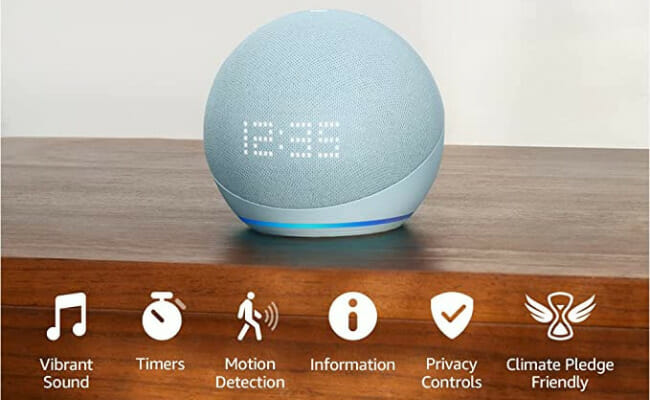 This is the Amazon Echo Dot speaker.